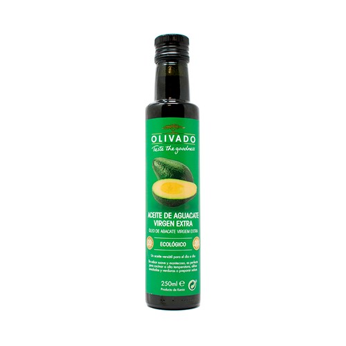 Aceite de aguacate virgen extra ecológico OLIVADO 250 ml.