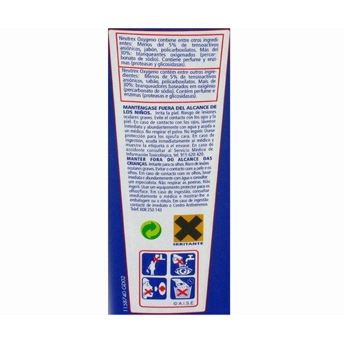 Detergente en polvo sin lejía NEUTREX 32 dosis