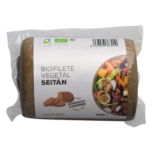 AHIMSA Filete seitán familiar ecológico AHIMSA 750 g.