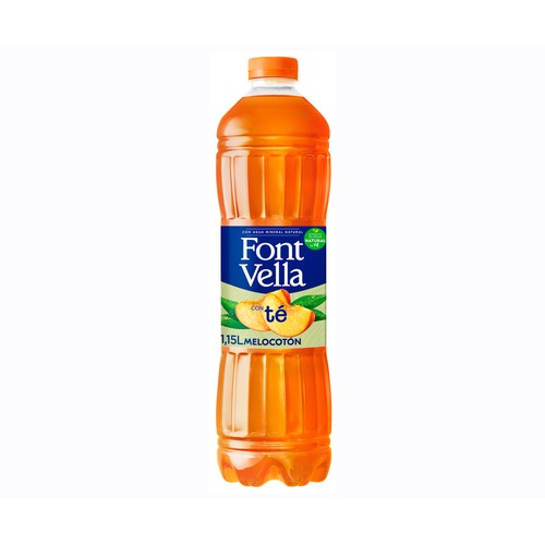FONT VELLA Agua mineral te melocotón 1,15 l.