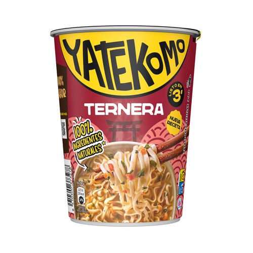 GALLINA BLANCA Fideos Orientales Yatekomo Ternera - 60g.