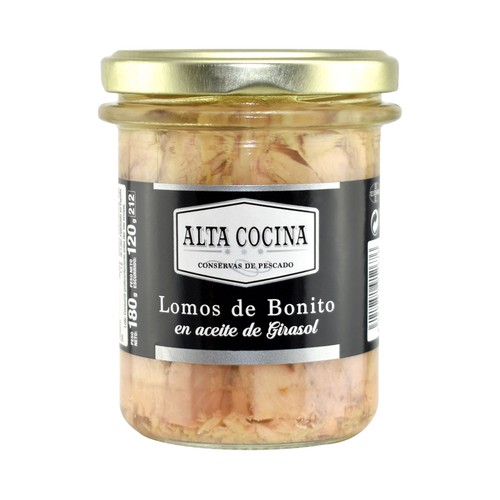 ALTA COCINA Lomos de bonito en aceite vegetal tarro 120 g