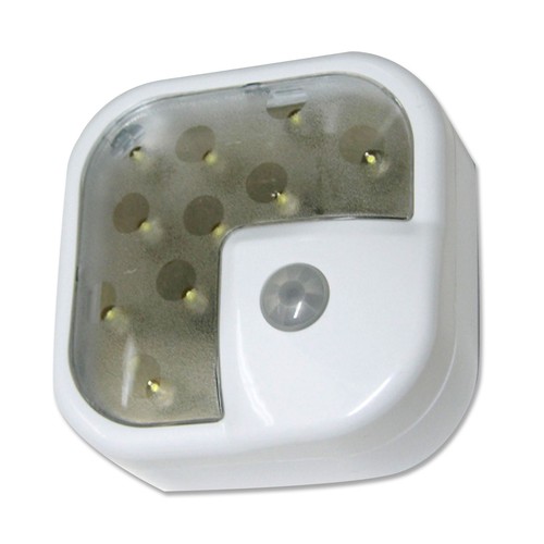Lámpara de 10 leds con activación mediante sensor de presencia EUROBRIC 2000.