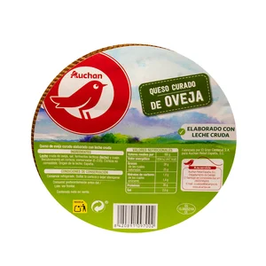 AUCHAN Queso de oveja curado, cuña Producto Alcampo.