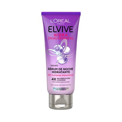 ELVIVE Hidra hialurónico Sérum de noche sin aclarado, para cabellos sin vida y deshidratados 200 ml.