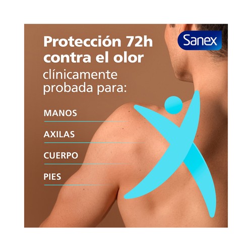SANEX Total freshness Desodorante en spray unisex para todo el cuerpo (manos, axilas, zonas íntimas ...) 150 ml.