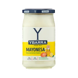 YBARRA Mayonesa, sin conservantes ni colorantes frasco de 450 ml.