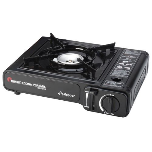 Hornillo portátil de gas, funciona con cartucho de gas de 227 g (no incluido). IBERLUS