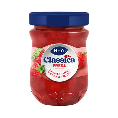 HERO Classica Mermelada de fresa sin conservantes ni colorantes 330 g.