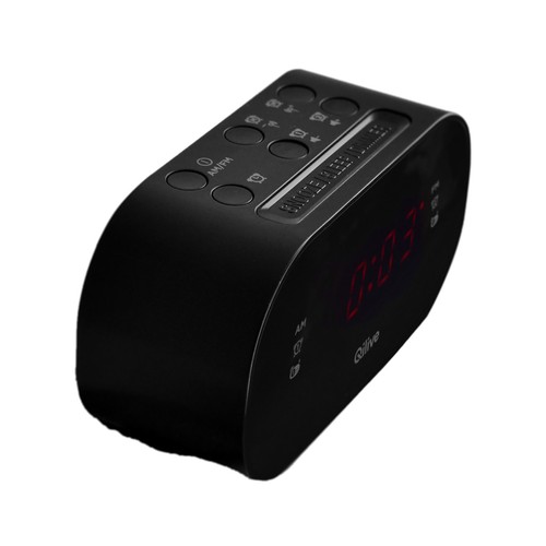 Radio despertador QILIVE Q.1105, 2 alarmas, radio AM/FM.