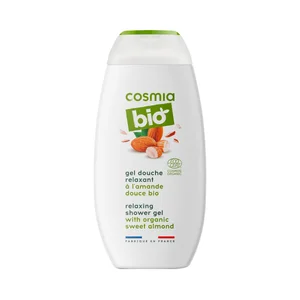 COSMIA Gel para baño o ducha con extracto de almendras dulces bio y acción relajante COSMIA Bio 250 ml.
