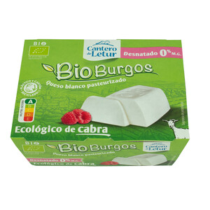 CANTERO DE LETUR Queso ecológico de cabra CANTERO DE LETUR BIO BURGOS 2 x 100 g.