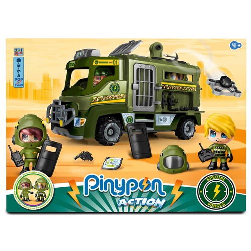  Pin y Pon Fuerzas Especiales Camión +4 años