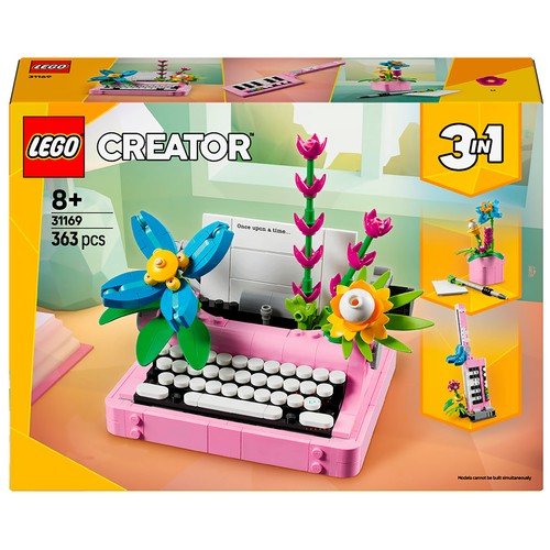 LEGO Creator 31169, Máquina de escribir con flores, 363 pcs +8 Años