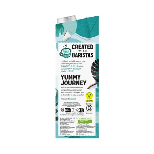 ALPRO Barista Bebida vegetal de coco y soja, especial para el café 1 l.