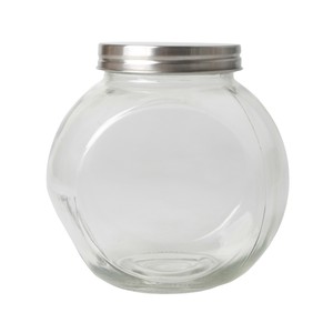 Imagen de Bote de cristal para caramelos, con tapa de acero inoxidable 1,5L., ACTUEL.