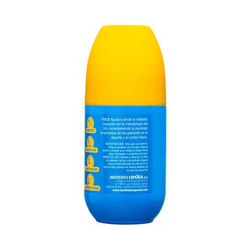 INSTITUTO ESPAÑOL Friox Crema de masaje textura gel, efecto frío calmante, en roll on 75 ml. 