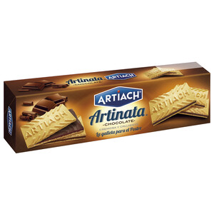 Imagen de ARTIACH Artinata Galletas barquillo rellenas con chocolate 210 g.