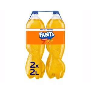 Refresco de naranja pack de 2 botellas x 2 l.