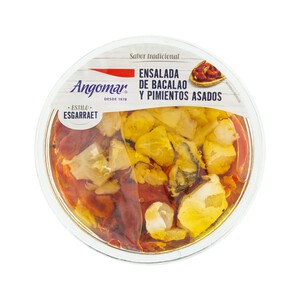 Imagen de ANGOMAR Ensalada de bacalao y pimientos asados ANGOMAR 180 gr.