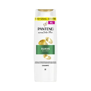 PANTENE Pro-v suave & liso Champú para cabellos encrespados y apagados 500 ml.