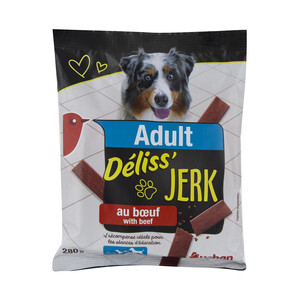 PRODUCTO ALCAMPO Snacks para perros adultos con sabor a buey PRODUCTO ALCAMPO 280 g.