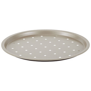 Imagen de Bandeja molde de acero perforado para pizzas, 32 centímetros, ACTUEL.