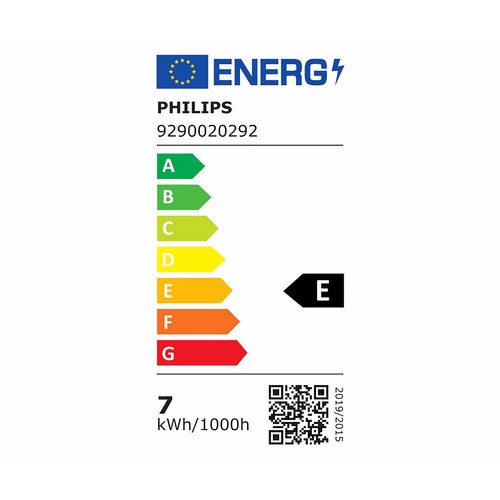 Bombilla Led E27, 6,5W=60W, luz cálida 2700K, 806lm, PHILIPS.