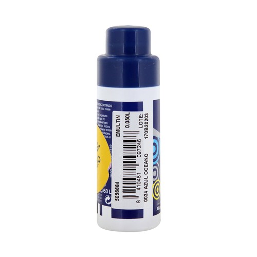 Colorante líquido superconcentrado, color azul océano, BRUGUER Emultín, 50ml.