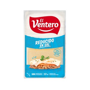EL VENTERO Queso tierno reducido en sal en lonchas 180 g.
