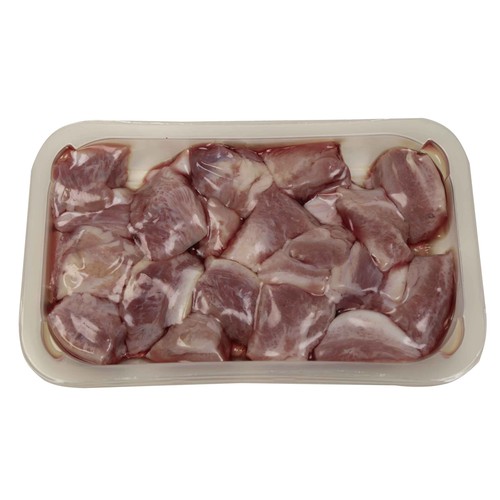 Bandeja con morro de vacuno troceado, especial para guisos MECA