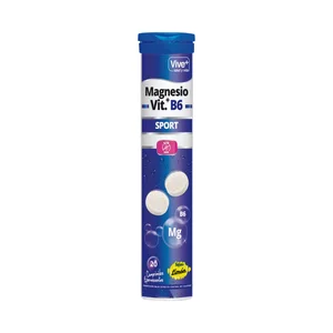 VIVE PLUS Complemento alimenticio, magnesio + Vitamina B6 VIVE PLUS 20 uds. 84 g.