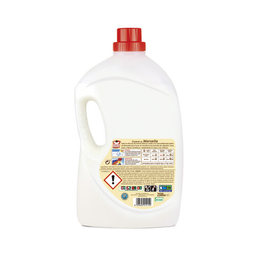 OMINO BIANCO Detergente líquido para lavadora con jabón de Marsella OMINO BIANCO 50 lav