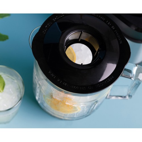 Batidora de vaso JATA JEBT3855, 1500W, 2 velocidades, jarra de cristal 1,8L, pica hielo.