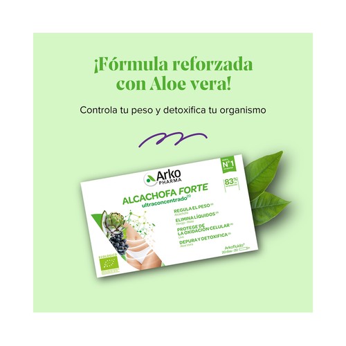 ARKOPHARMA Complemento alimenticio a base de extractos vegetales, en prácticas ampollas 20 uds.