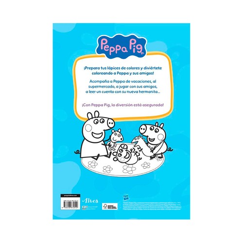 Super mega libro de colorear (Peppa pig. actividades). Hasbro. BEASCOA