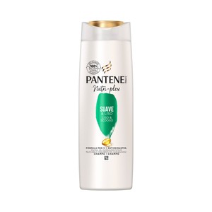 PANTENE Nutri-plex suave & liso Champú con antioxidantes, para cabellos encrespados y rebeldes 225 ml.