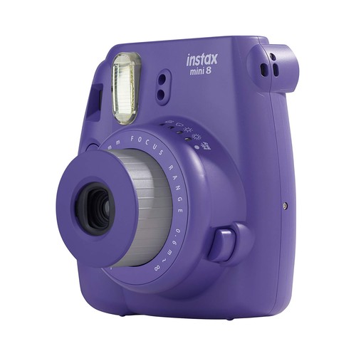 Cámara instantánea FUJIFILM INSTAX MINI 11, espejo para selfie, color morado.