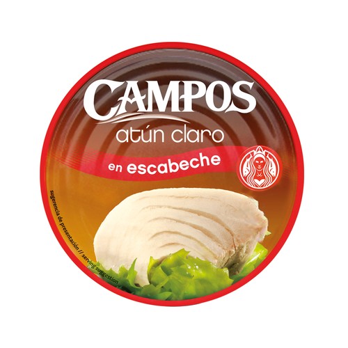 CAMPOS Atún claro en escabeche lata de 190 g.
