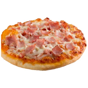 LA NIÑA DEL SUR Pizza de jamón y queso con masa tradicional hecha al horno de Piedra 160 g.