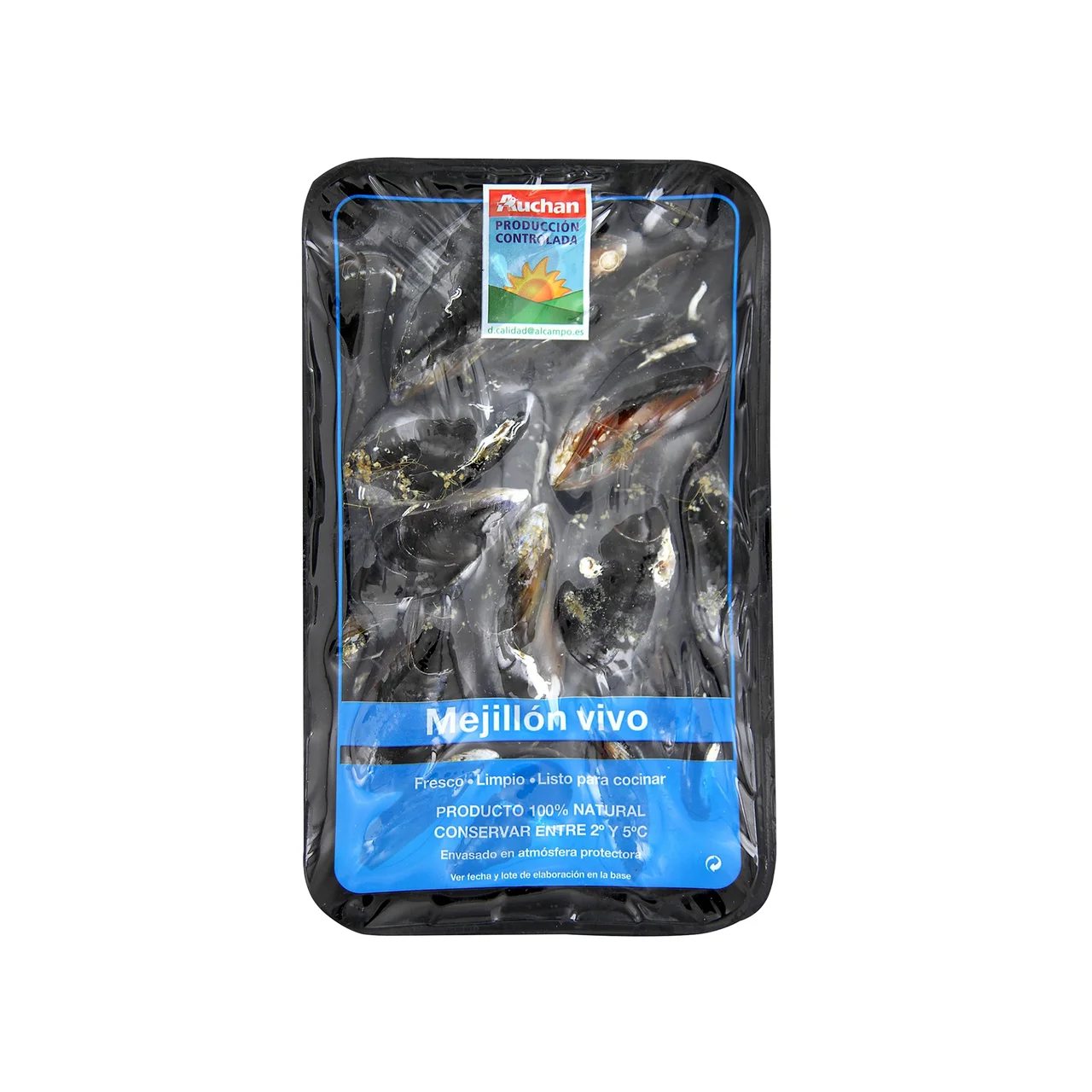 ALCAMPO CULTIVAMOS LO BUENO Mejillones 25/37  Bandeja de 1 kg.