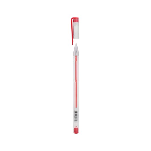 Bolígrafo tinta gel capuchón tinta color roja bulk. PRODUCTO ECONÓMICO ALCAMPO