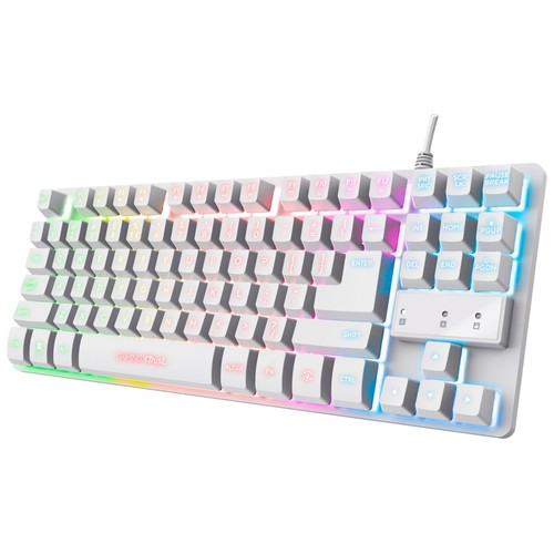 Teclado gaming TKL TRUST GXT 833W Thado, teclado retroiluminado, cable USB.