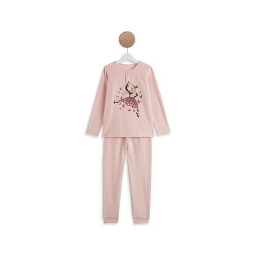 Pijama de terciopelo niña INEXTENSO, talla 3.