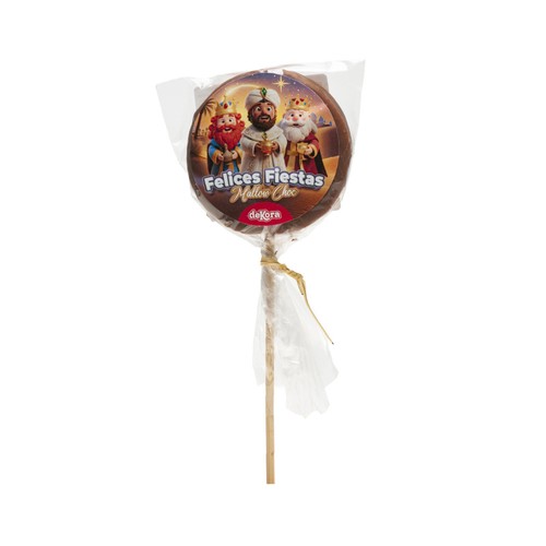 DEKORA Piruletas con chocolate Reyes Magos 30 g.