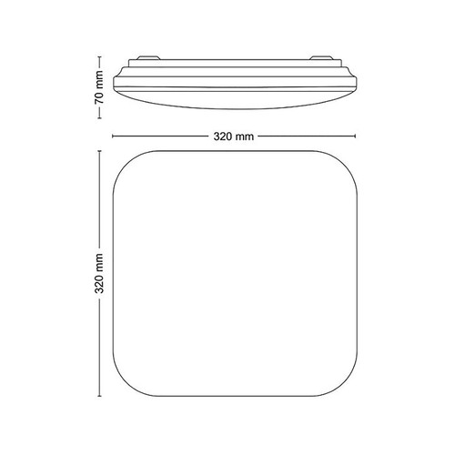 Plafón Led 17W, blanco cálido, PHILIPS