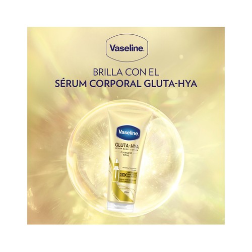 VASELINE Gluta-hya Sérum corporal antimanchas, para una piel luminosa y uniforme 200 ml.