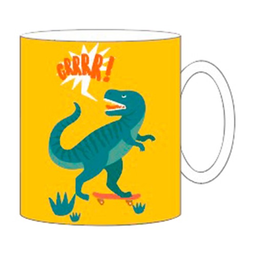 Taza de plástico de dinosaurio de 35cl, ACTUEL