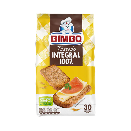 BIMBO Pan integral tostado BIMBO 270 g.