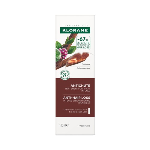 KLORANE Tratamiento anticaída fortalecedor intensivo con quinina medicinal 100 ml.